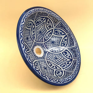 Lavabo in ceramica marocchina di Fez 40 cm