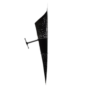 Antorcha marroquí de forja para pared diseño estrellas