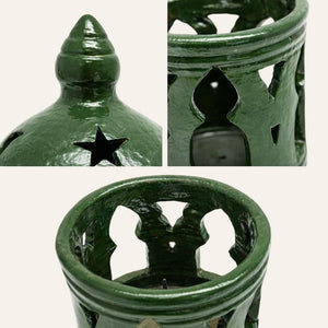 candelabro marroquí jardín cerámico detalles