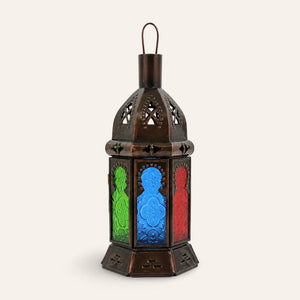 farol árabe hexagonal 22