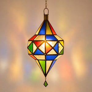 lámpara árabe cristal Diamante A22