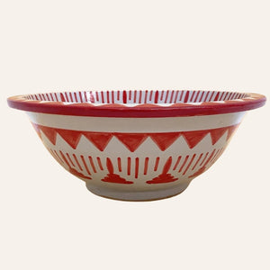 lavabo árabe de Fez Granadino rojo perfil