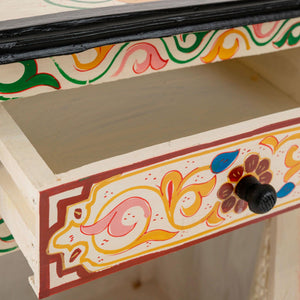 Mesita de noche árabe beige musharabi