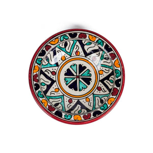 Plato árabe de cerámica de Fez 18cm