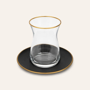 RAKLE juego vasos turcos negros vaso