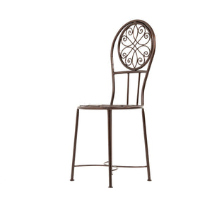 Silla árabe de forja en color cobre