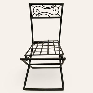 silla marroquí forja oleaje alzado
