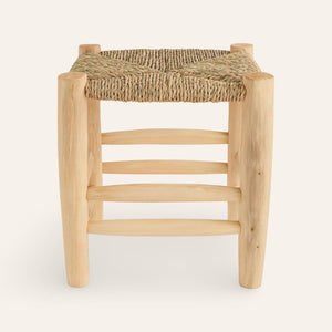 taburete marroquí madera esparto