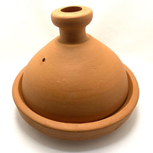 Tajine marroquí de cerámica natural
