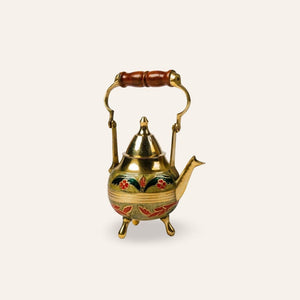 tetera árabe decorativa bronce crema