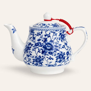 tetera floral oriental cerámica