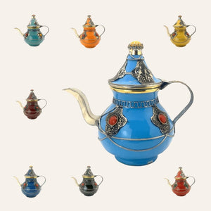 tetera marroquí cerámica decorativa colores