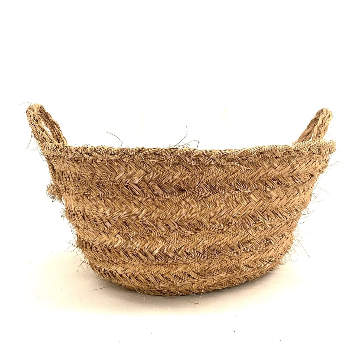 Navicella in sparto naturale 72x67x30