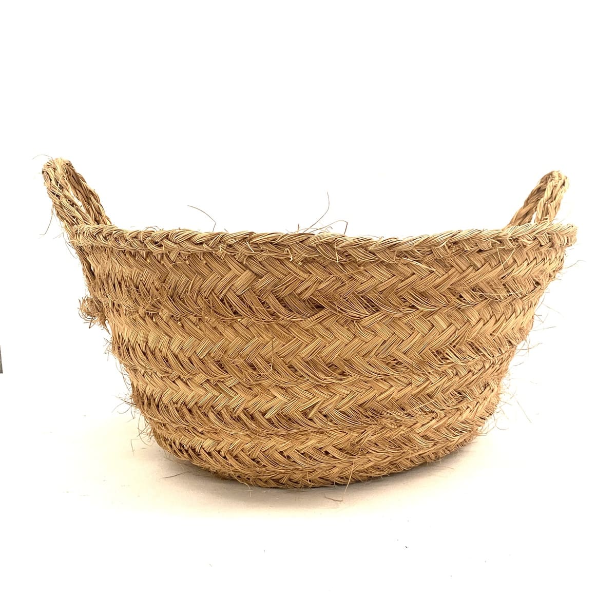 Navicella in sparto naturale 72x67x30