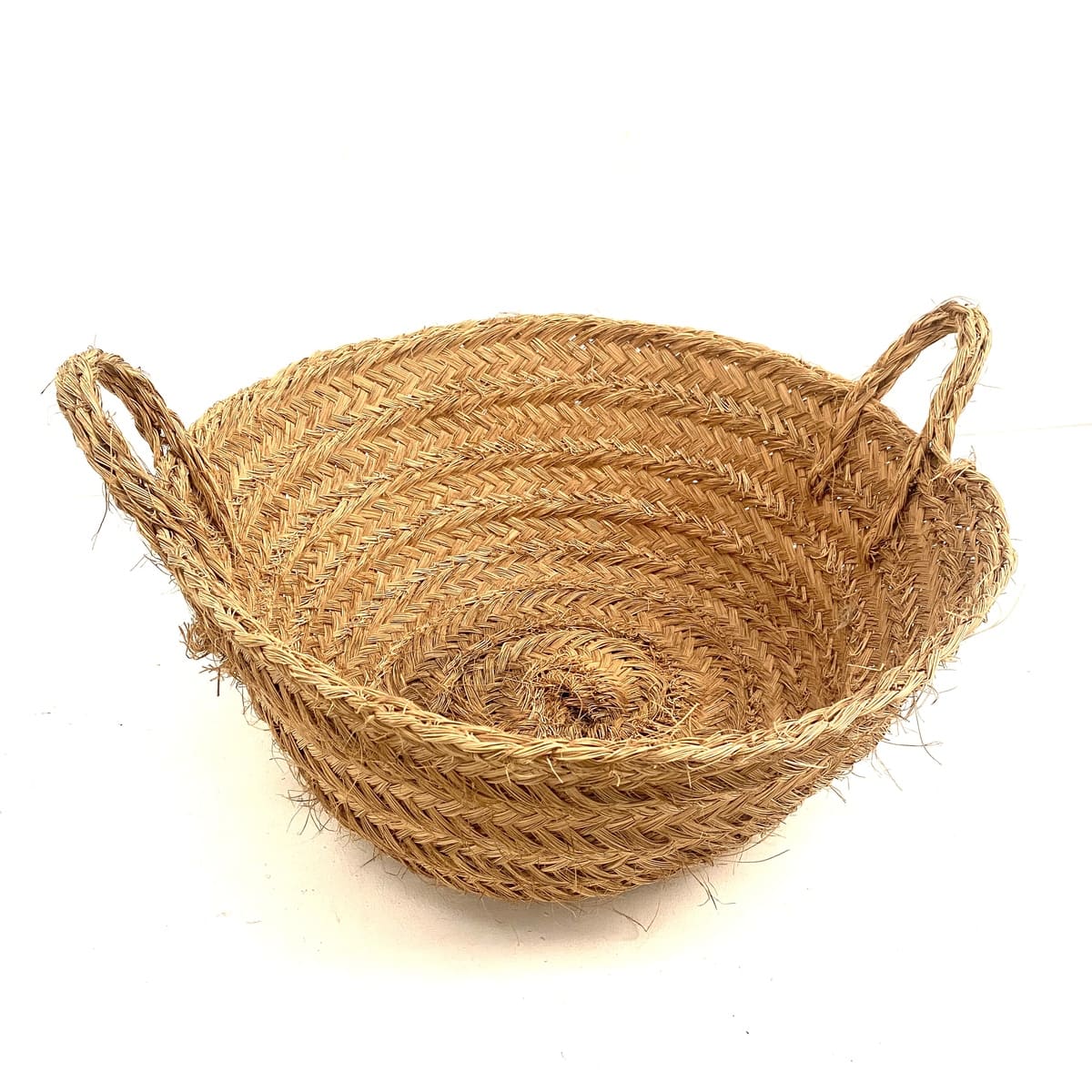 Navicella in sparto naturale 72x67x30