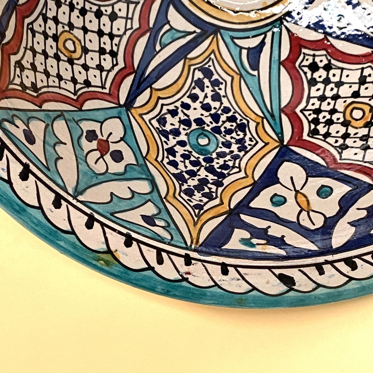 Lavabo arabo in ceramica multicolore 40 cm