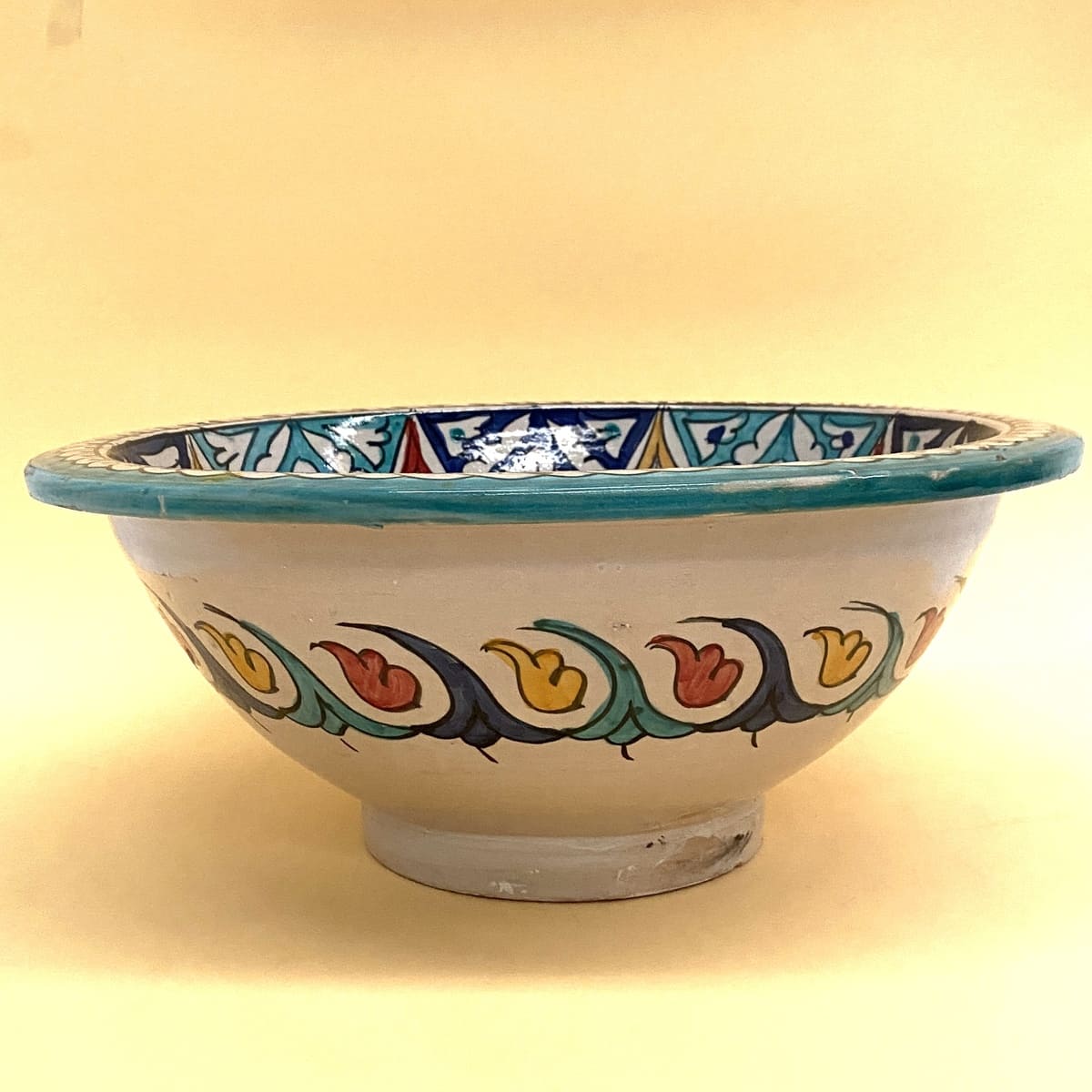 Lavabo arabo in ceramica multicolore 40 cm