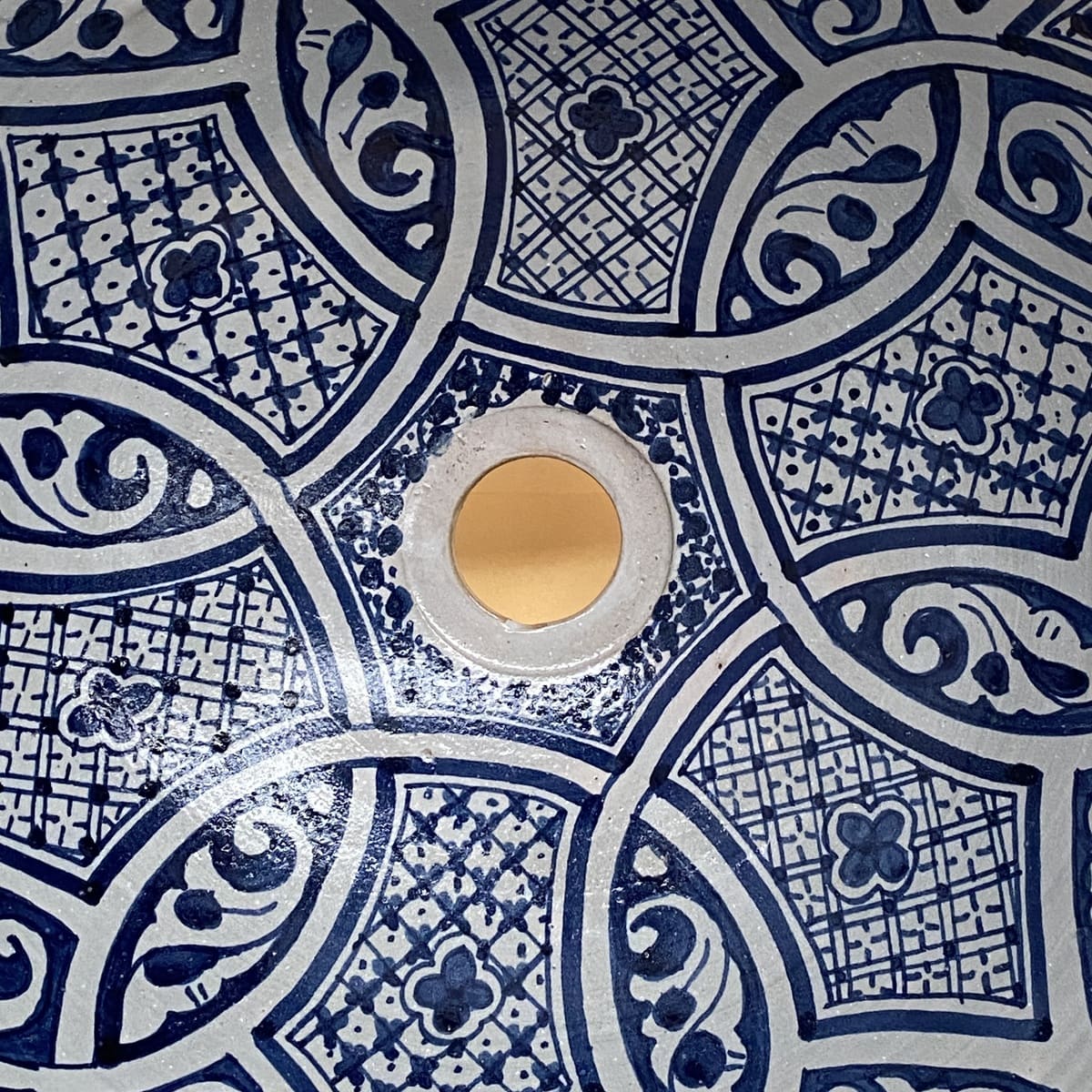 Lavabo in ceramica marocchina di Fez 40 cm
