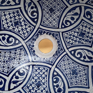 Lavabo in ceramica marocchina di Fez 40 cm