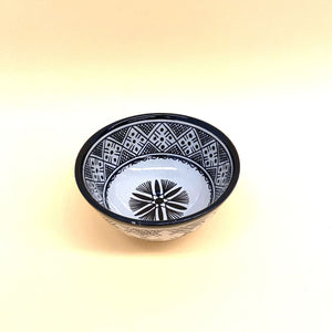 Insalatiera araba in stile berbero bianco e nero 18 cm