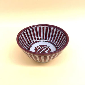 Insalatiera araba in ceramica Fez Garnet 18 cm