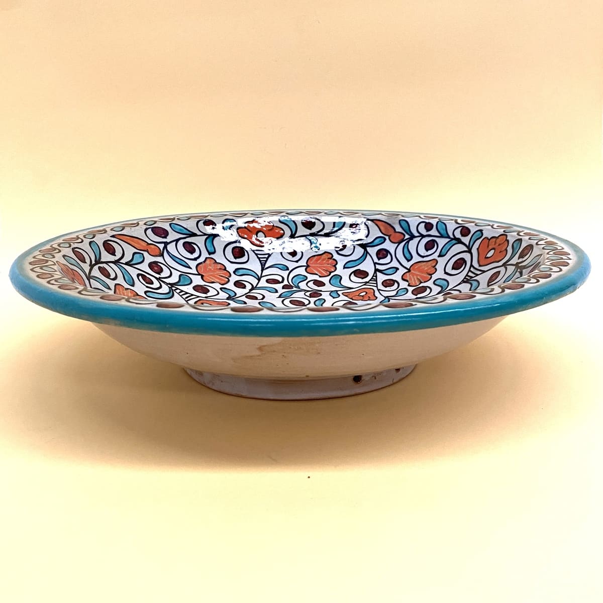 Piatto floreale in ceramica araba 40 cm