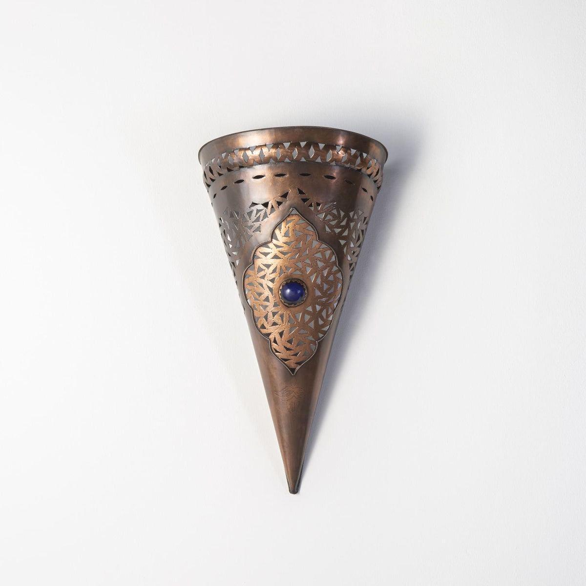 aplique árabe de cobre y latón Mishan