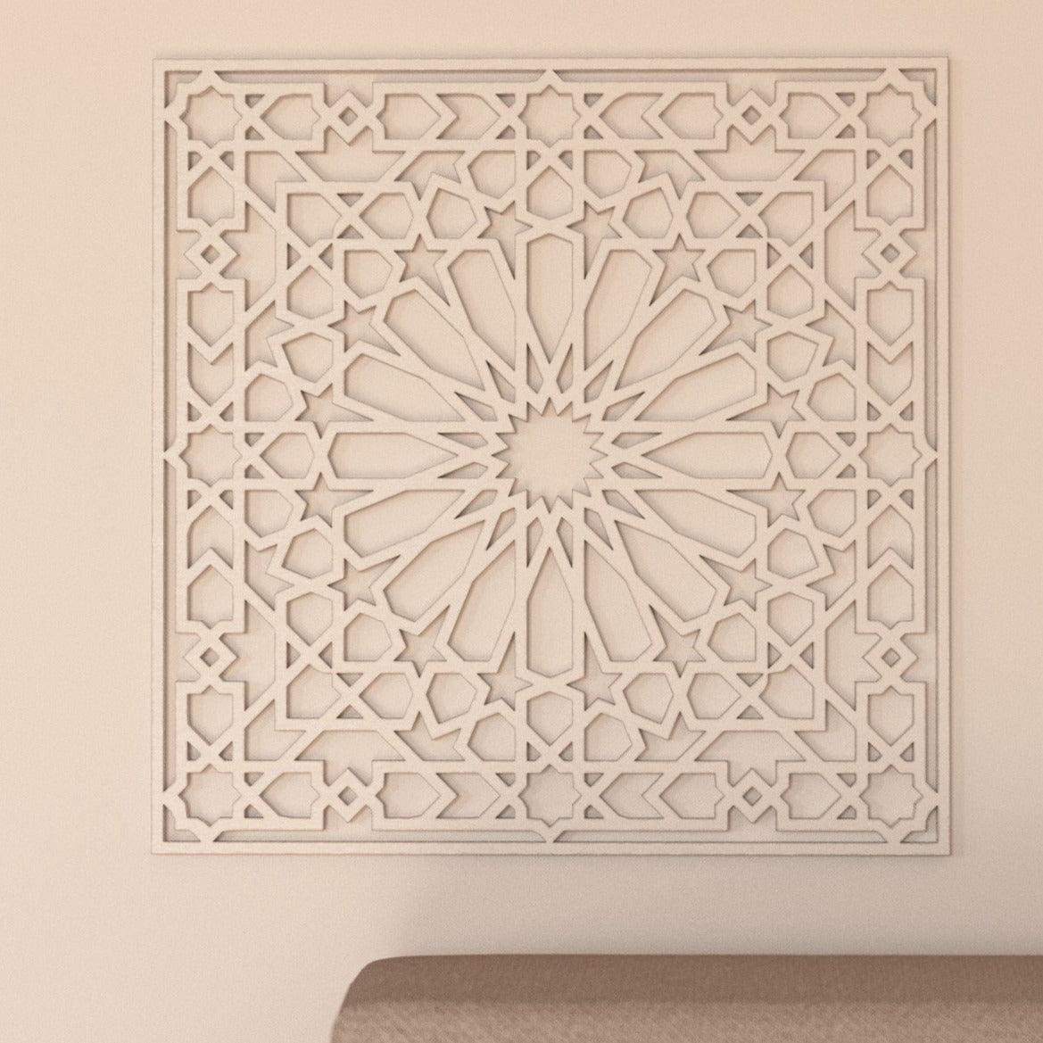 Celosía árabe de madera modelo Riad