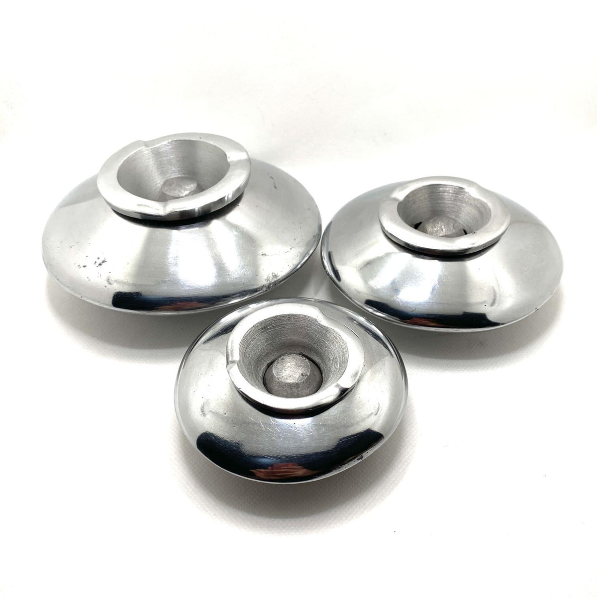 Cenicero marroquí redondo plateado