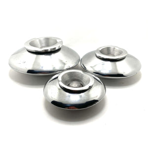 Cenicero marroquí redondo plateado