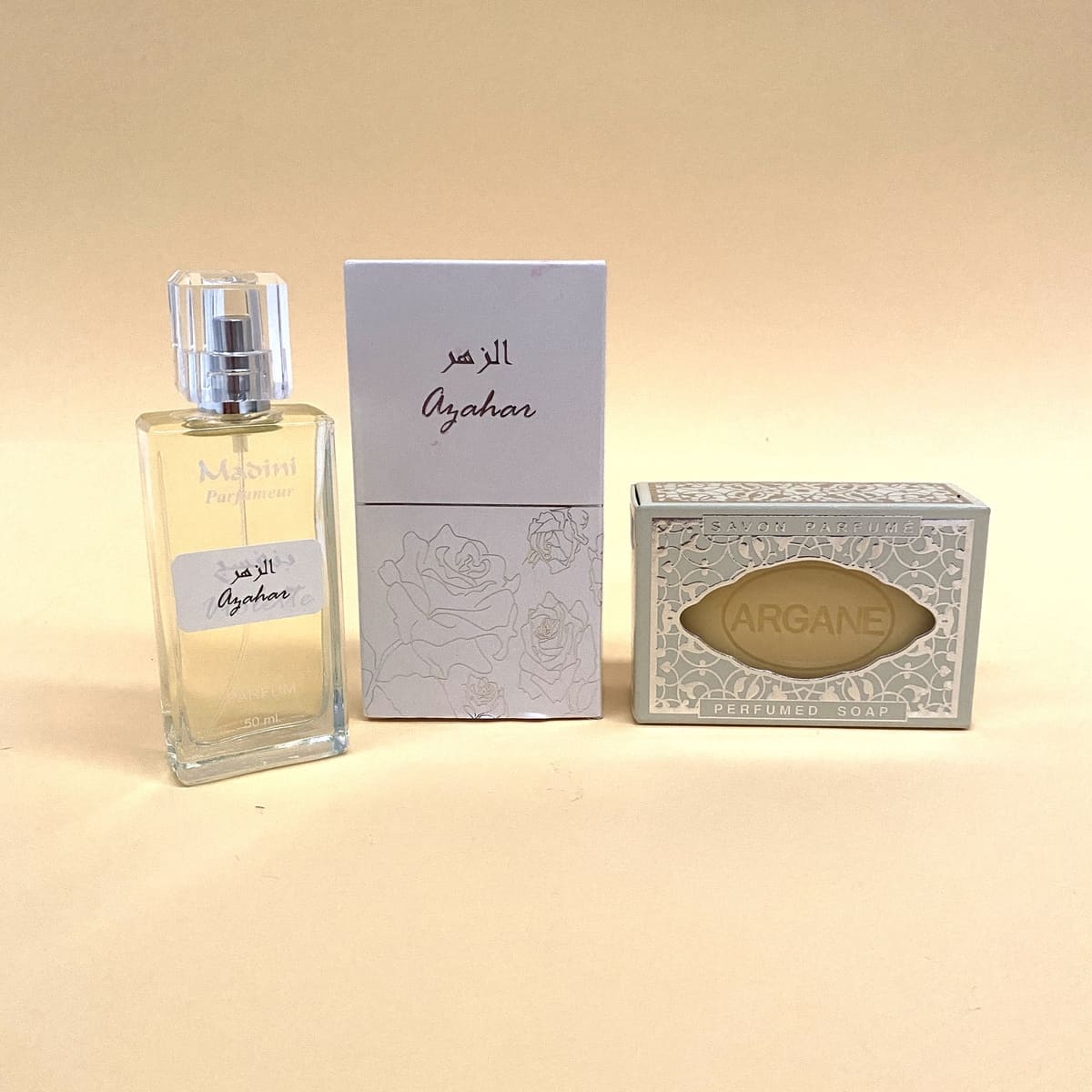 Profumo arabo ai fiori d'arancio MADINI + sapone all'Argan