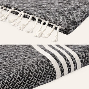 colcha marrakech gris 185cm detalles
