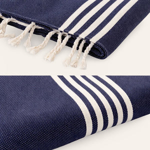 colcha marrakech azul marino detalles