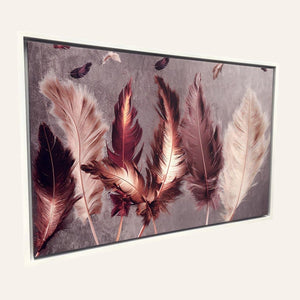 cuadro plumas naturaleza