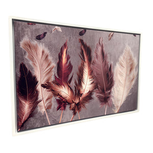 cuadro pluma blanco