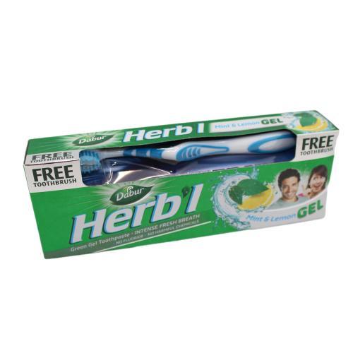 Dentífrico natural ayurvédico DABUR - Menta &amp; Limón
