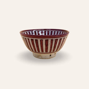 ensaladera árabe Fez cerámica granate 18cm