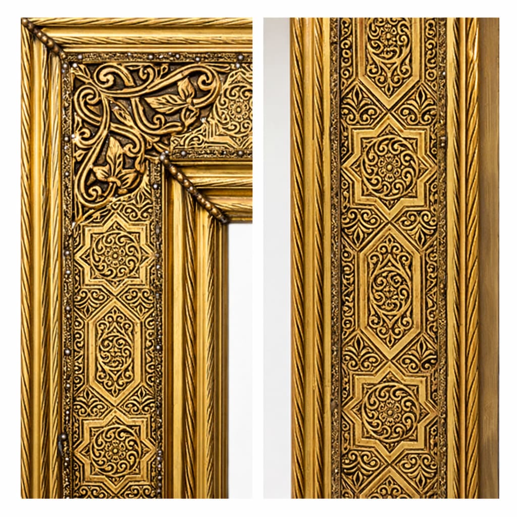 espejo árabe alpaca dorado Ourika detalles