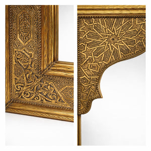 espejo árabe alpaca dorado todra detalles