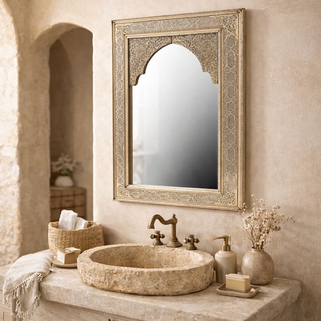 espejo marroqui arco elvira baño