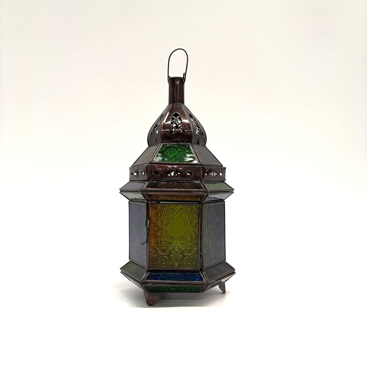farol árabe hexagonal multicolor ms5