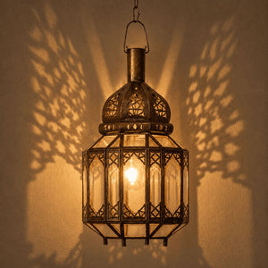 farol árabe octogonal A7 luz