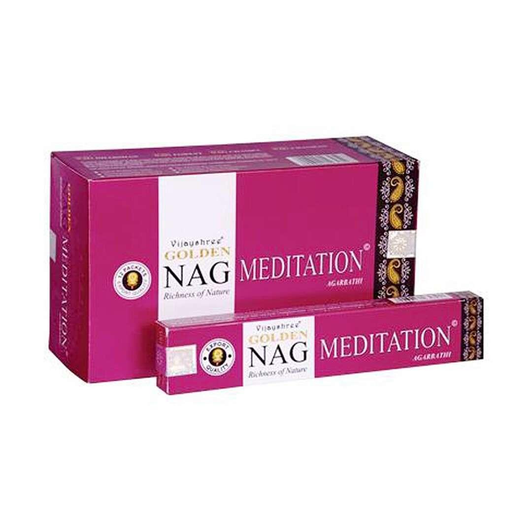 Incienso Golden Nag Meditation en varitas