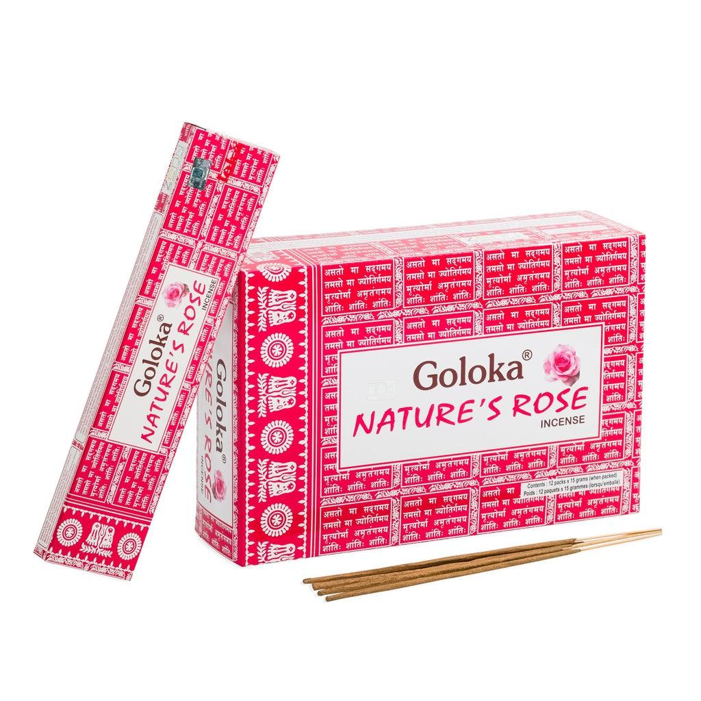 Incienso Goloka Nature's Rose en varillas