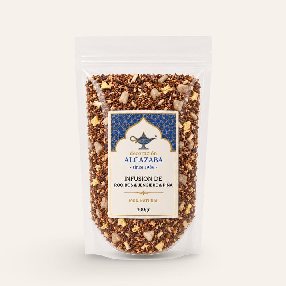 rooibos jengibre piña 100g