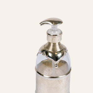 jabonera árabe de cristal y alpaca detalle