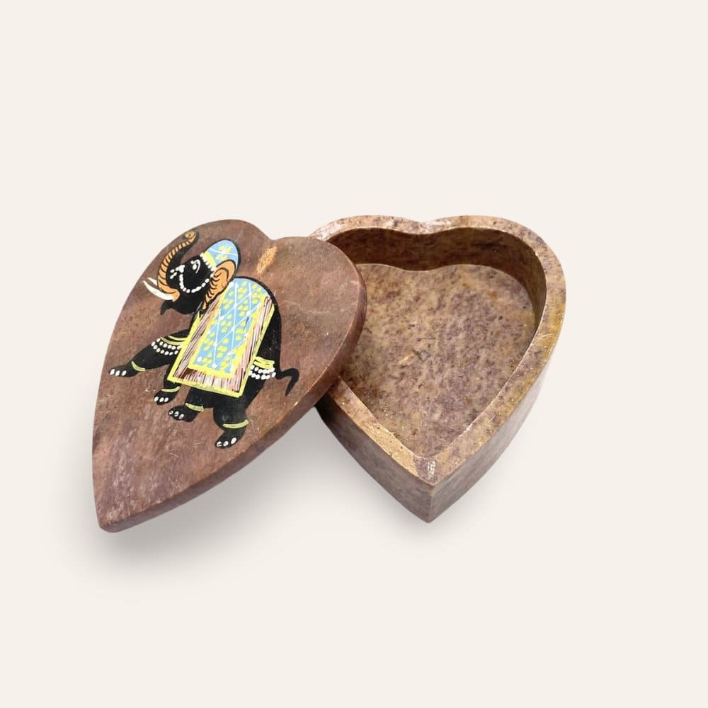 joyero onix corazón elefante abierto