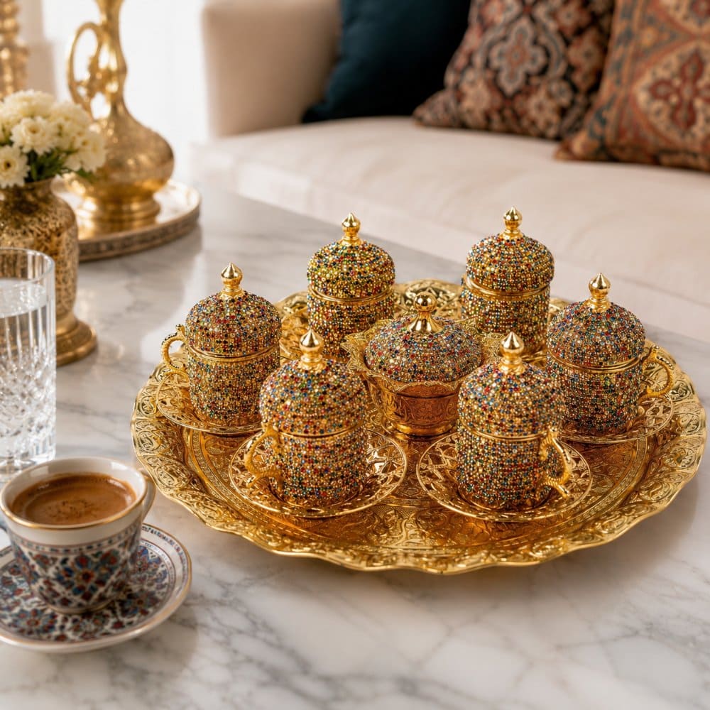 juego de café turco Swarovski lifestyle