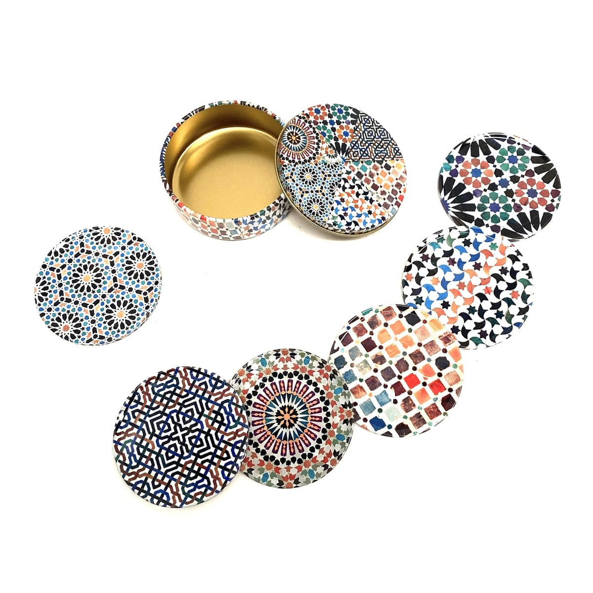 Juego de 6 posavasos andalusí naranja