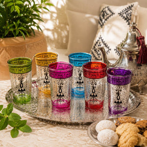 juego vasos té marroquí artesanos lifestyle